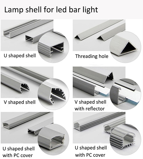 lamp shell for rigid bar light 500