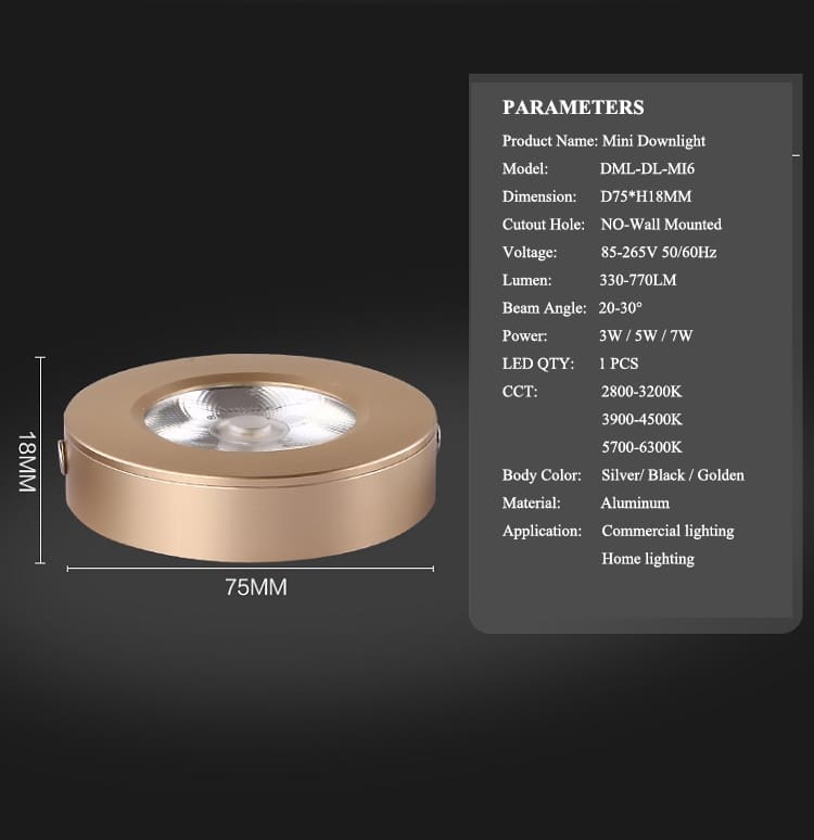 led display light wall mounted downlight spotlight 