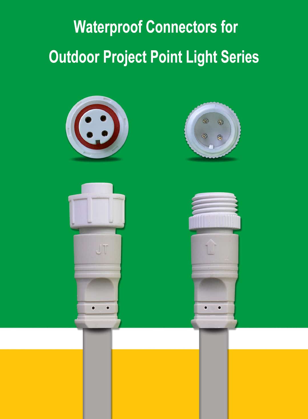 Waterproof connectors for UCS1903 rgb lights 35mm Led Point Pixel Light for amusement rides